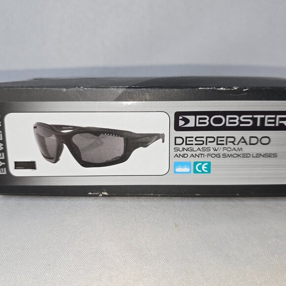 Bobster Desperado Sunglasses w/Foam and Anti-Fog Smoked Lenses, New open Box - Picture 2 of 9